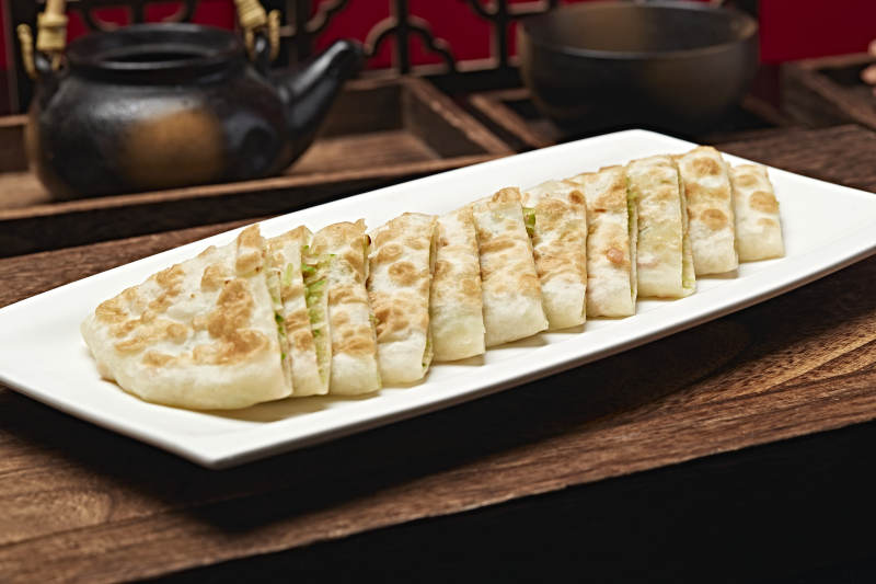 西葫芦香葱馅烙饼图片