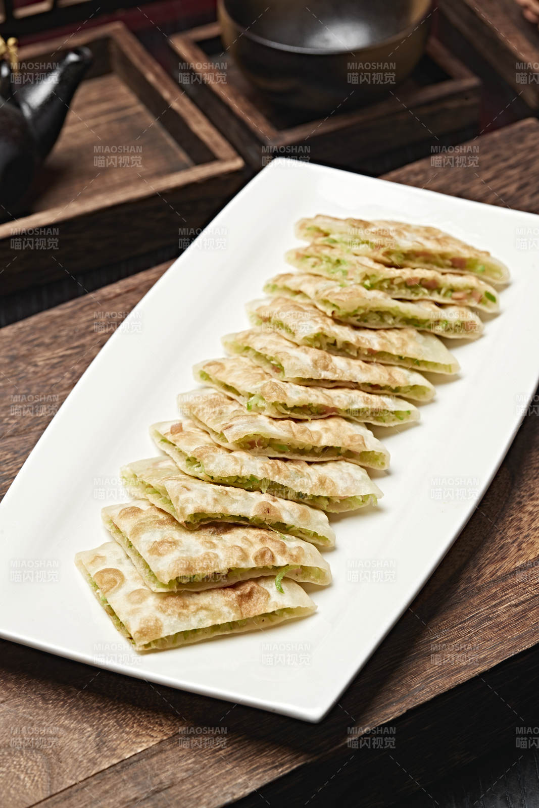 西葫芦香葱馅烙饼图片