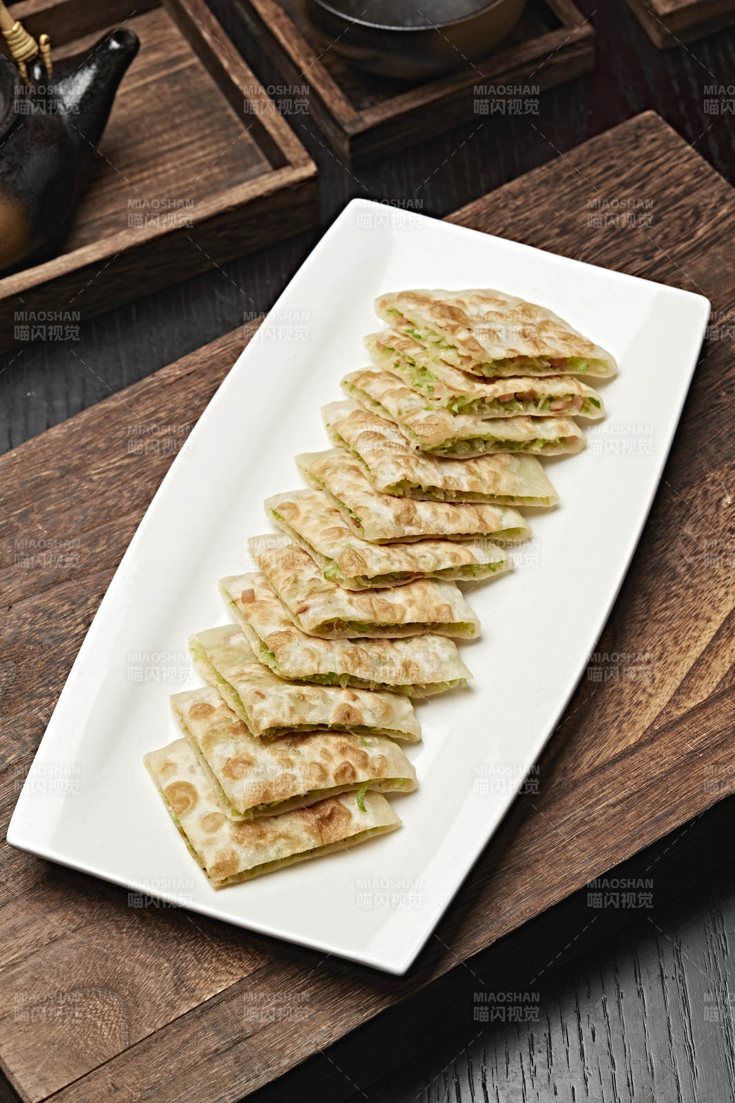 西葫芦香葱馅烙饼图片