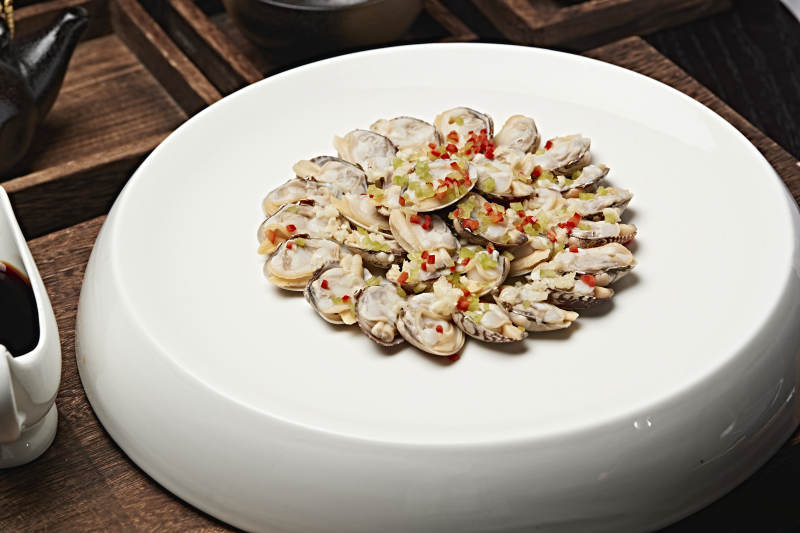 辣椒蒜蓉蒸花蛤图片