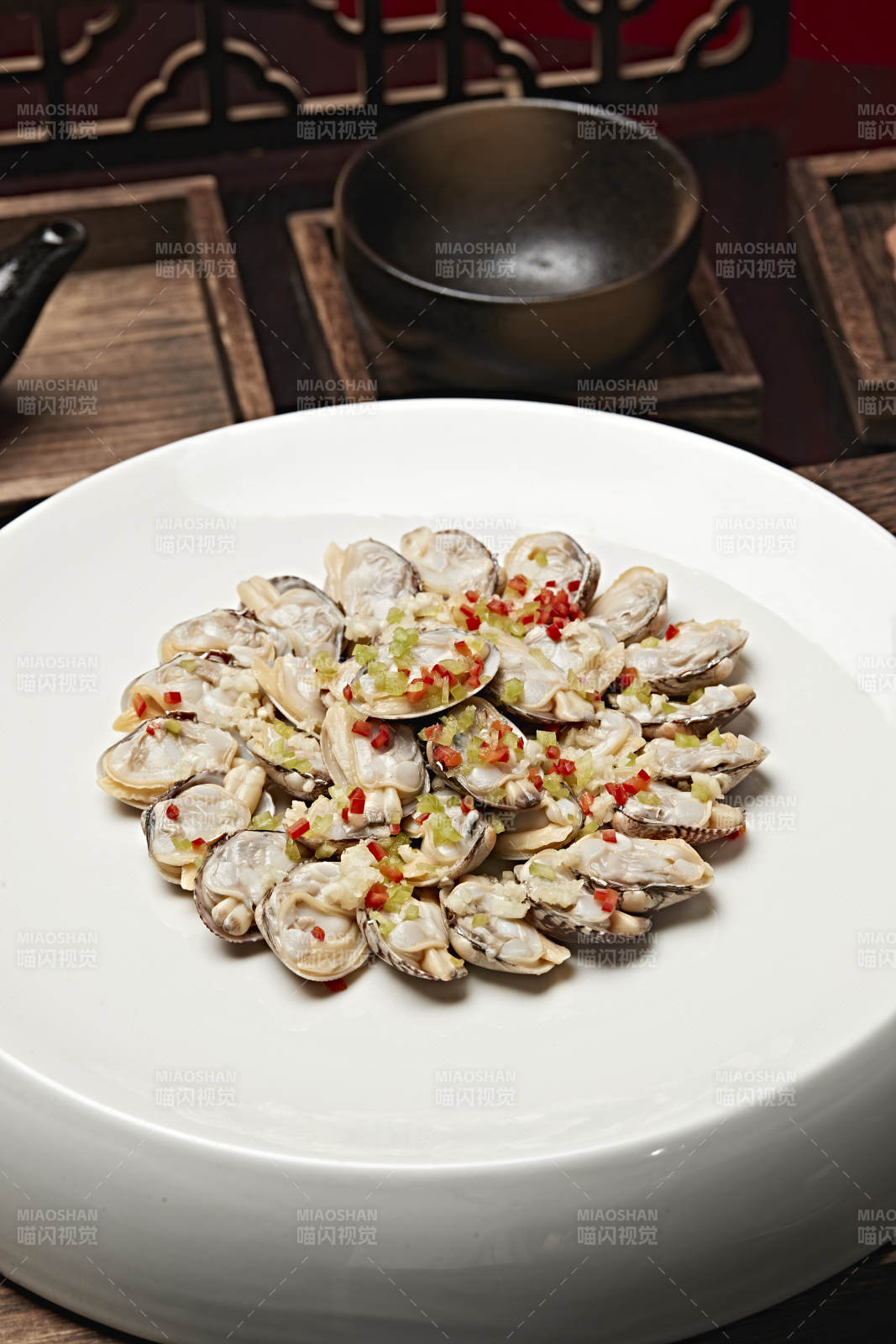 辣椒蒜蓉蒸花蛤图片