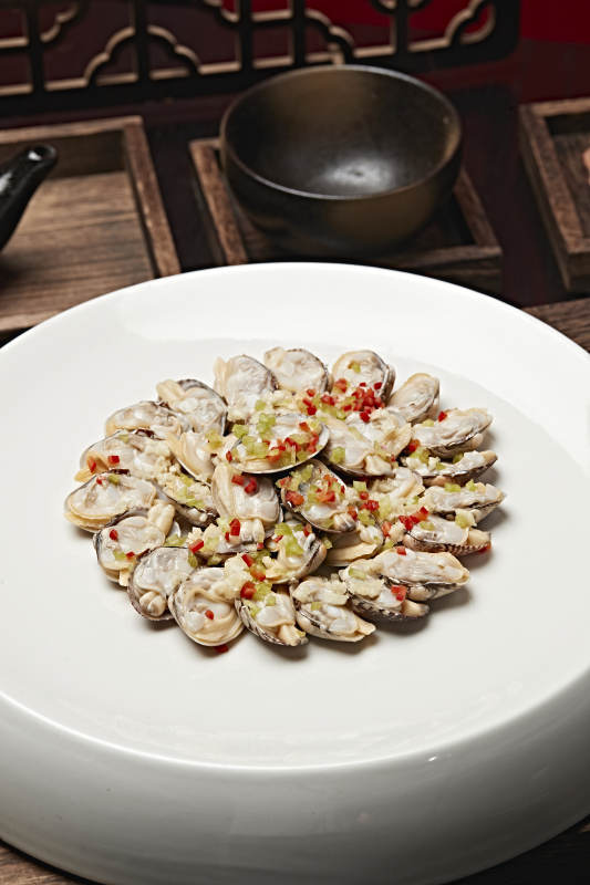 辣椒蒜蓉蒸花蛤图片