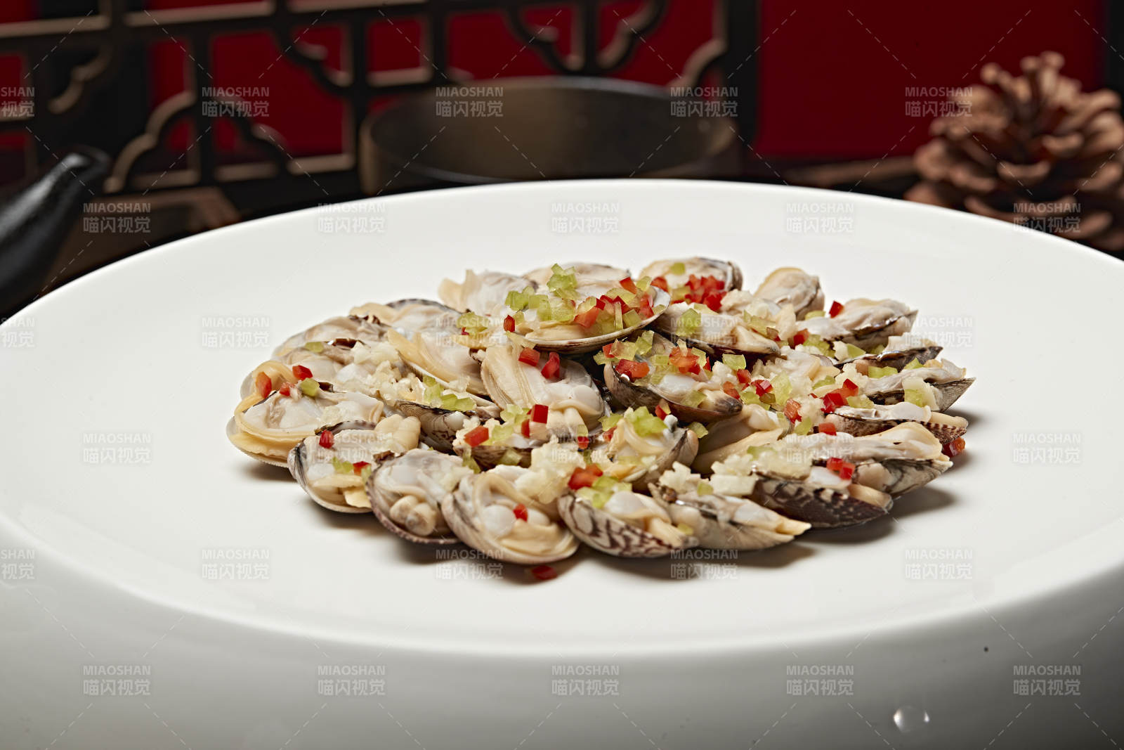 辣椒蒜蓉蒸花蛤图片