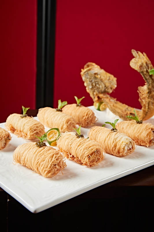 松露金丝大虾卷图片