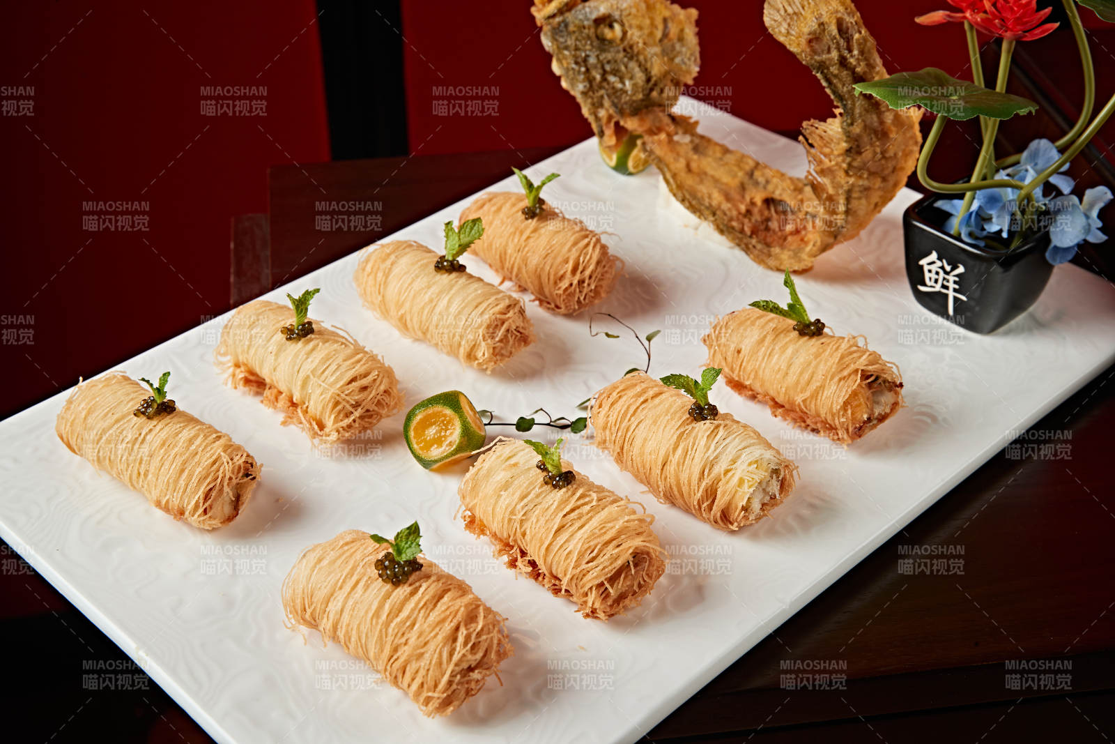 松露金丝大虾卷图片