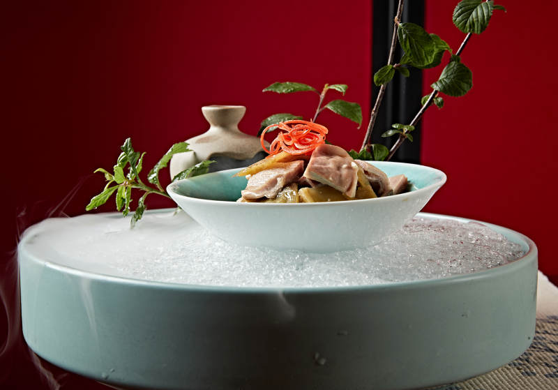 腌酸雪菜配猪肚片图片