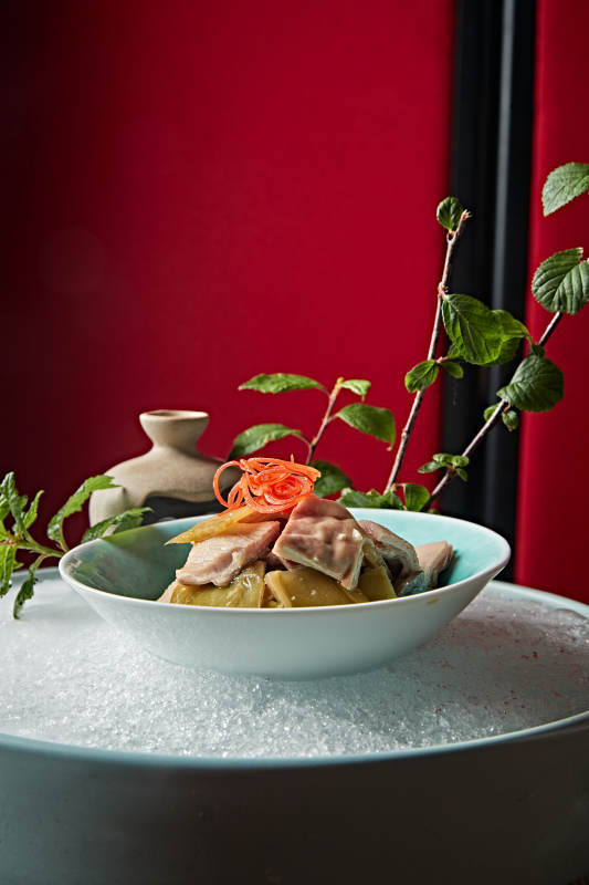 腌酸雪菜配猪肚片图片