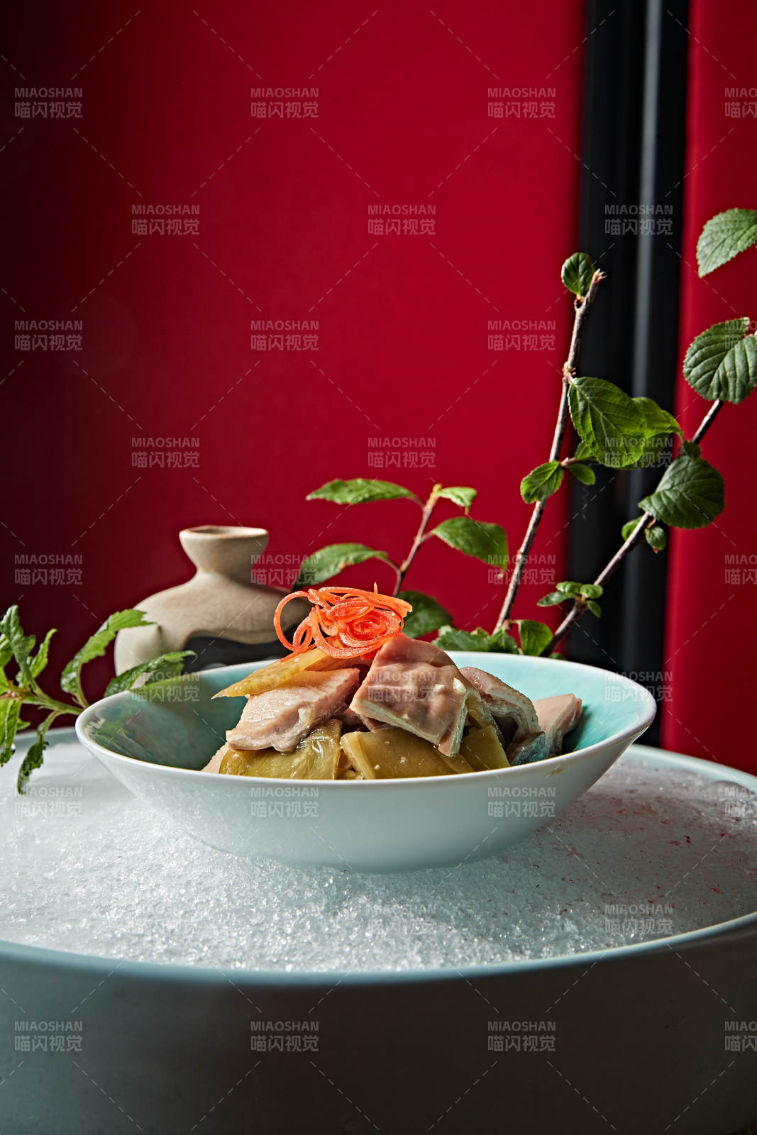 腌酸雪菜配猪肚片图片