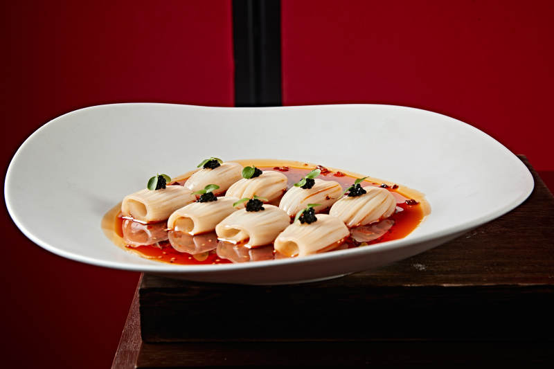 红油香辣小墨鱼身图片