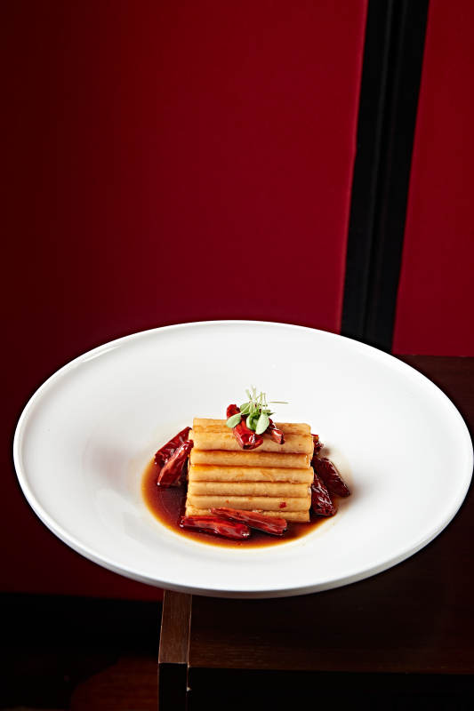 浇汁甜辣凉薯条豆薯图片