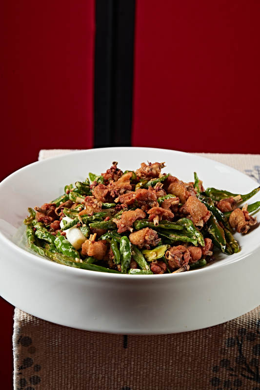 干煸酥炸杭椒柴鸡块图片