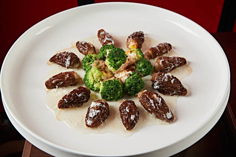 浇汁羊肚菌图片