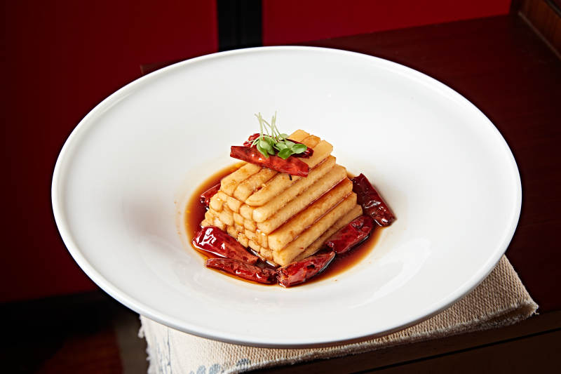 浇汁甜辣凉薯条豆薯图片