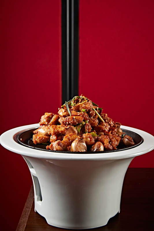 炙子毛蒜烧肉图片