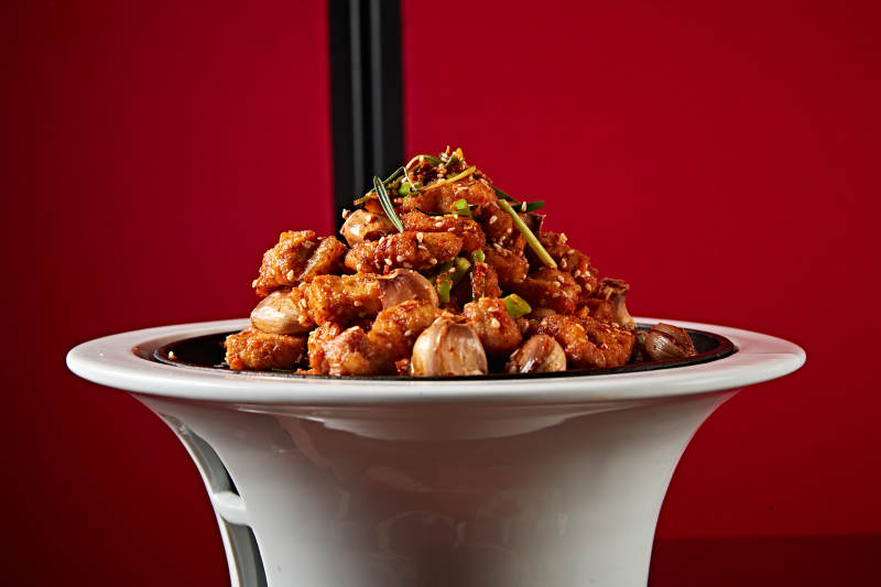 炙子毛蒜烧肉图片