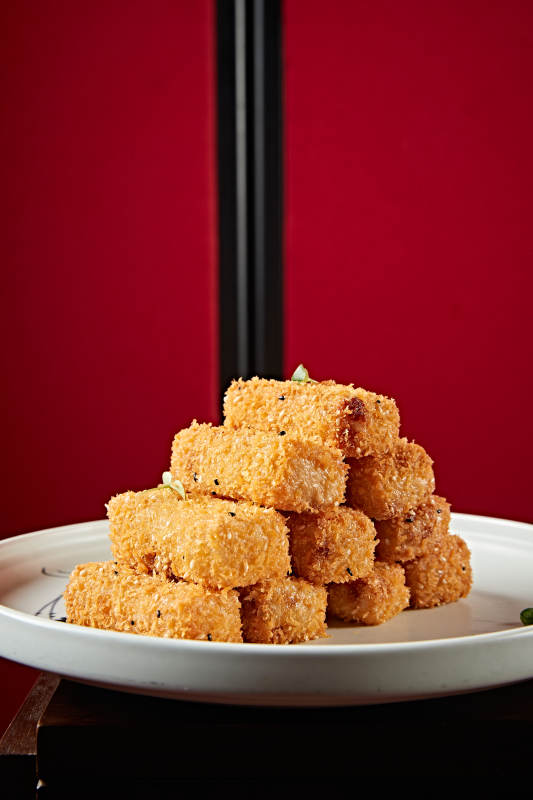 面包糠拖面炸鳕鱼条图片