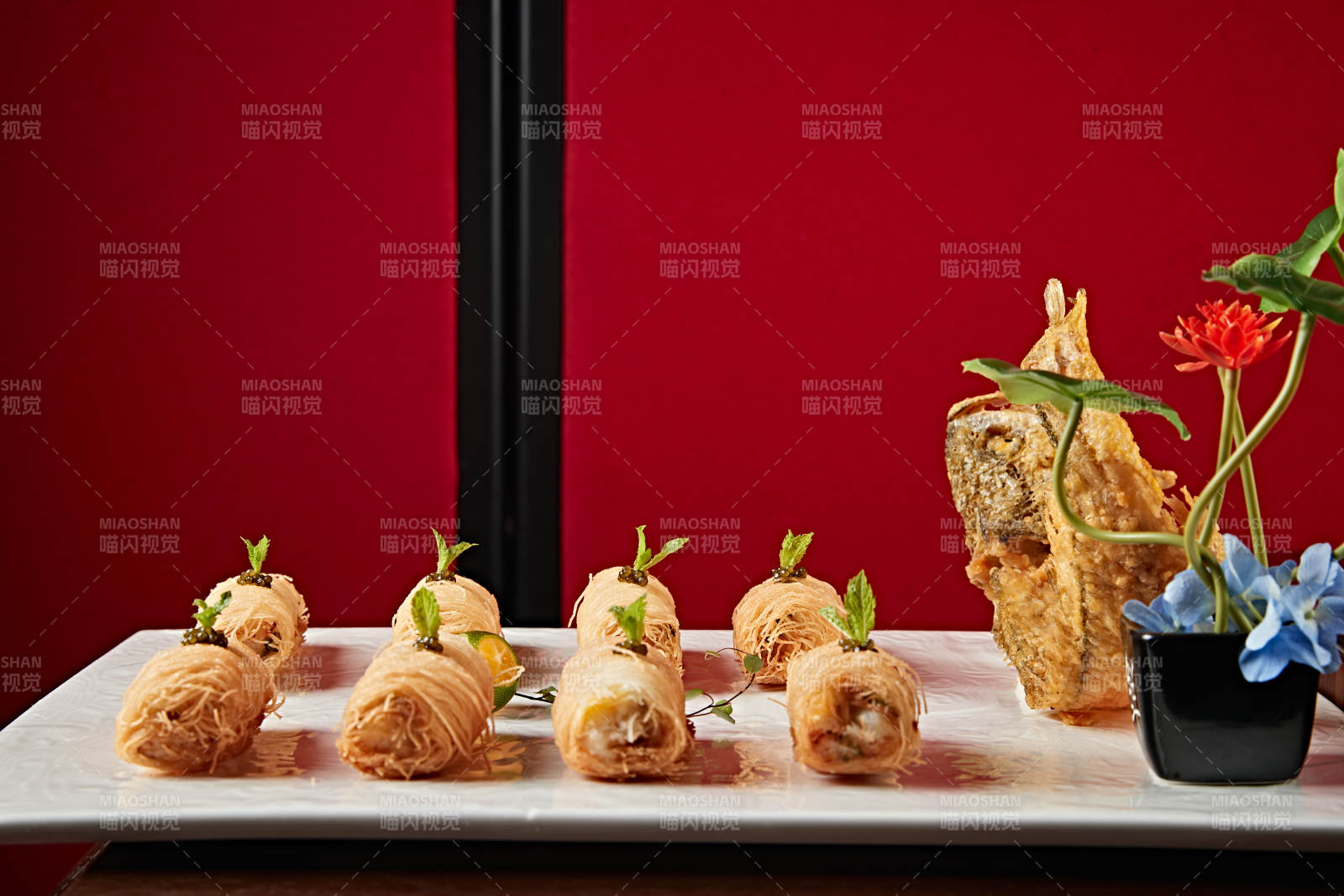 松露金丝大虾卷图片