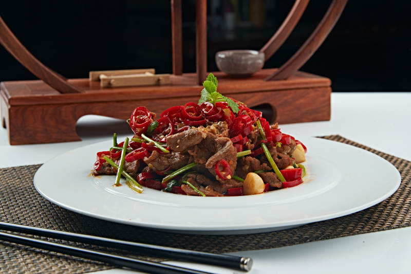 蒜香湘味小炒黄牛肉图片