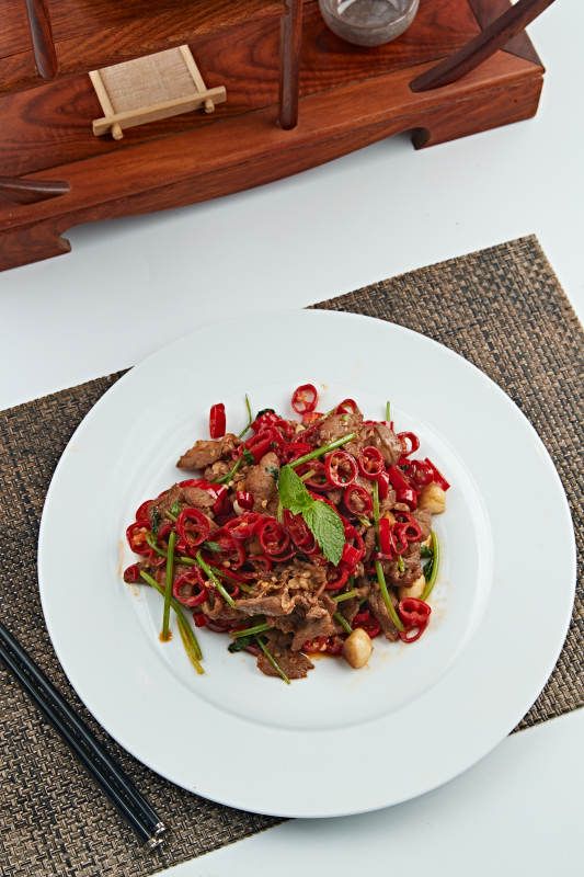 蒜香湘味小炒黄牛肉图片