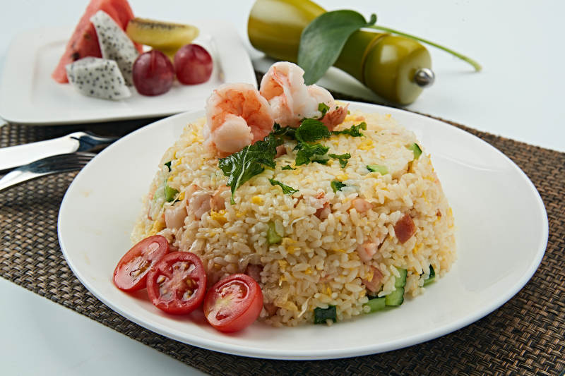 火腿虾仁蛋炒饭图片