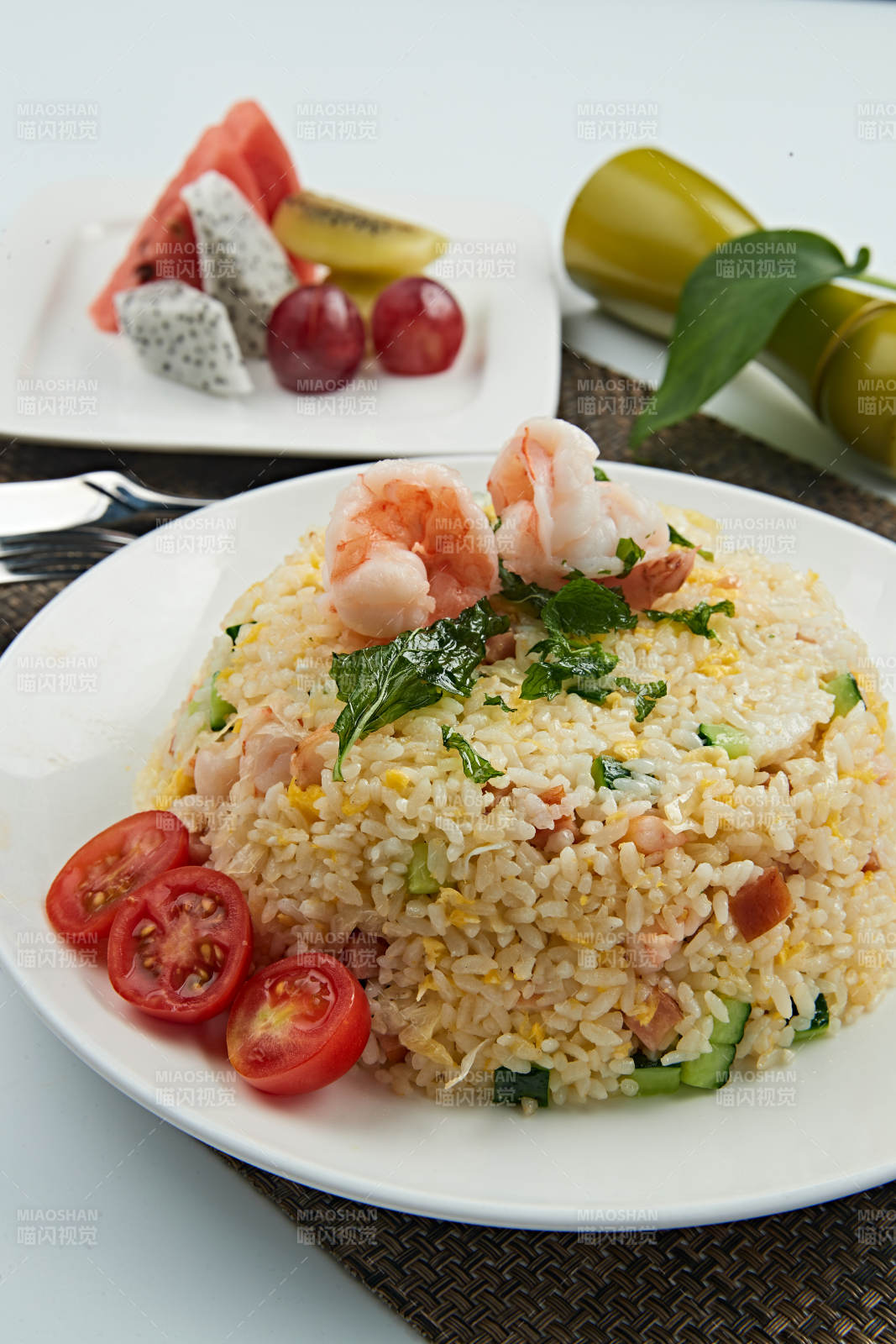 火腿虾仁蛋炒饭图片