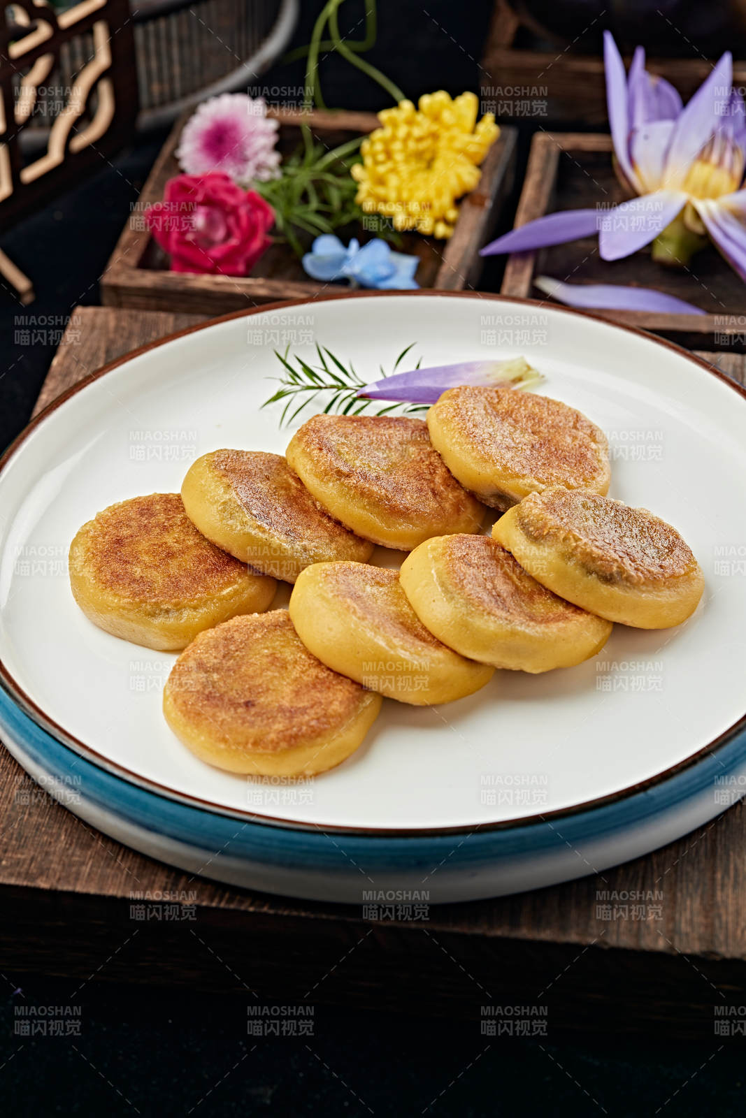 油炸红糖豆馅黄面糕图片