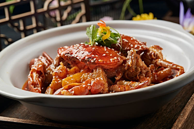 砂锅香辣蟹煲图片