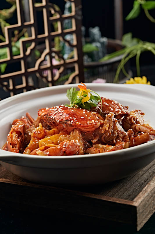 砂锅香辣蟹煲图片