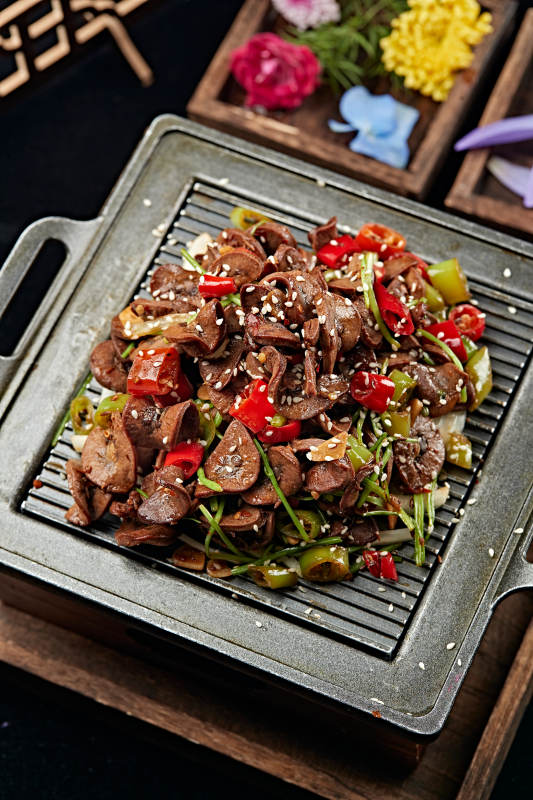 炙子烤香辣小腰片图片