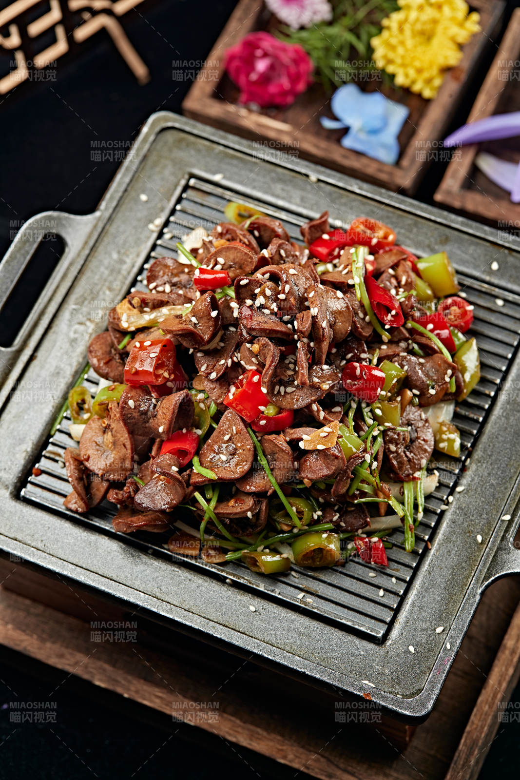 炙子烤香辣小腰片图片