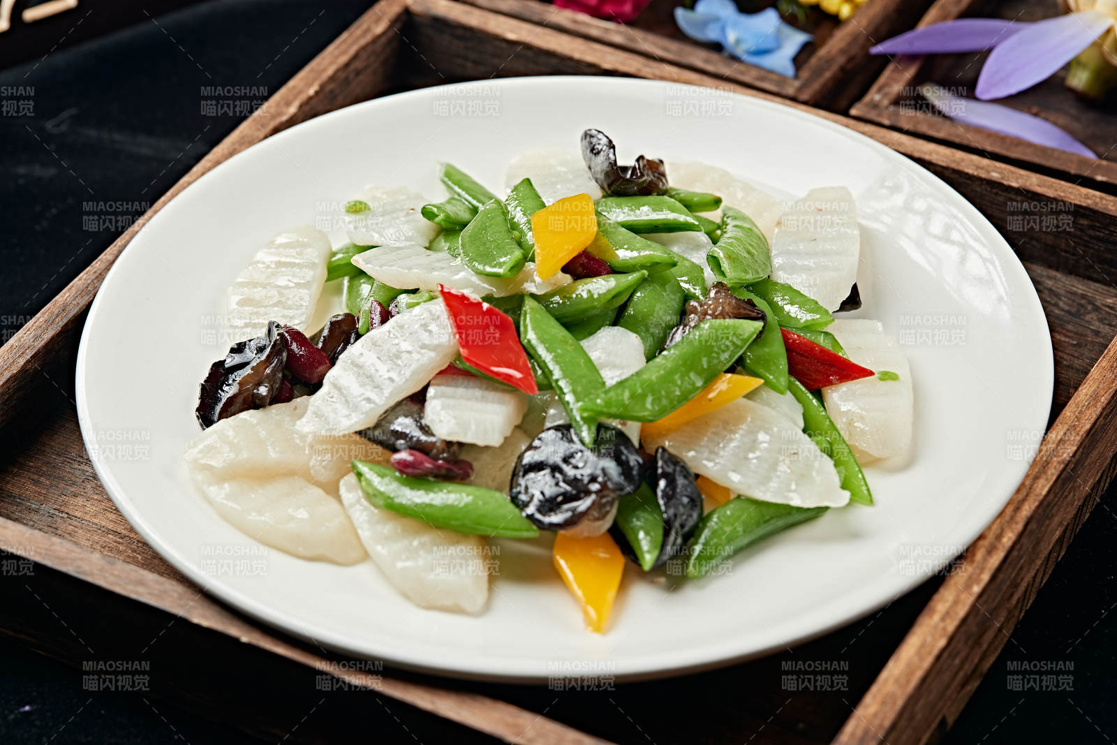 粤菜小炒荷塘月色图片