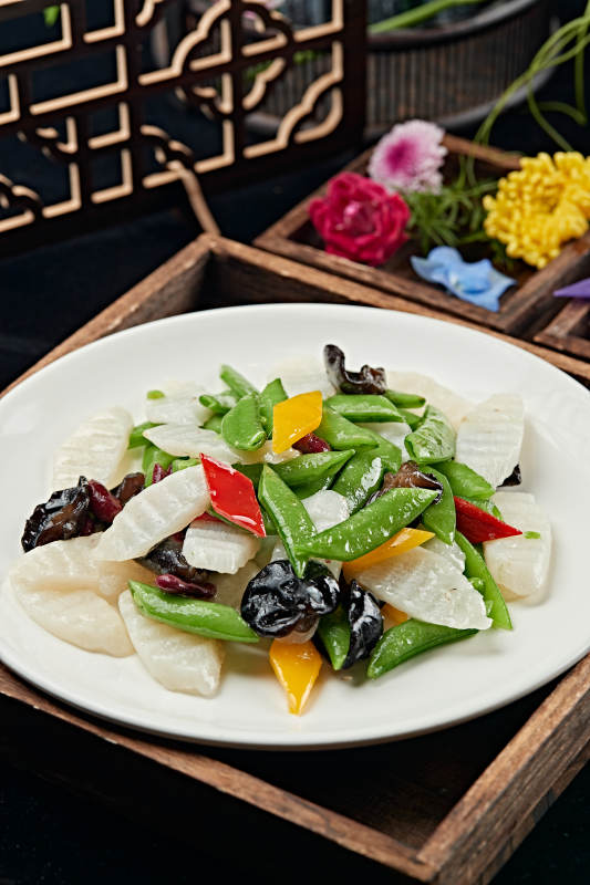 粤菜小炒荷塘月色图片