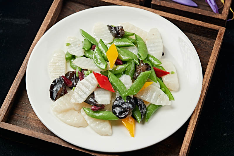 粤菜小炒荷塘月色图片