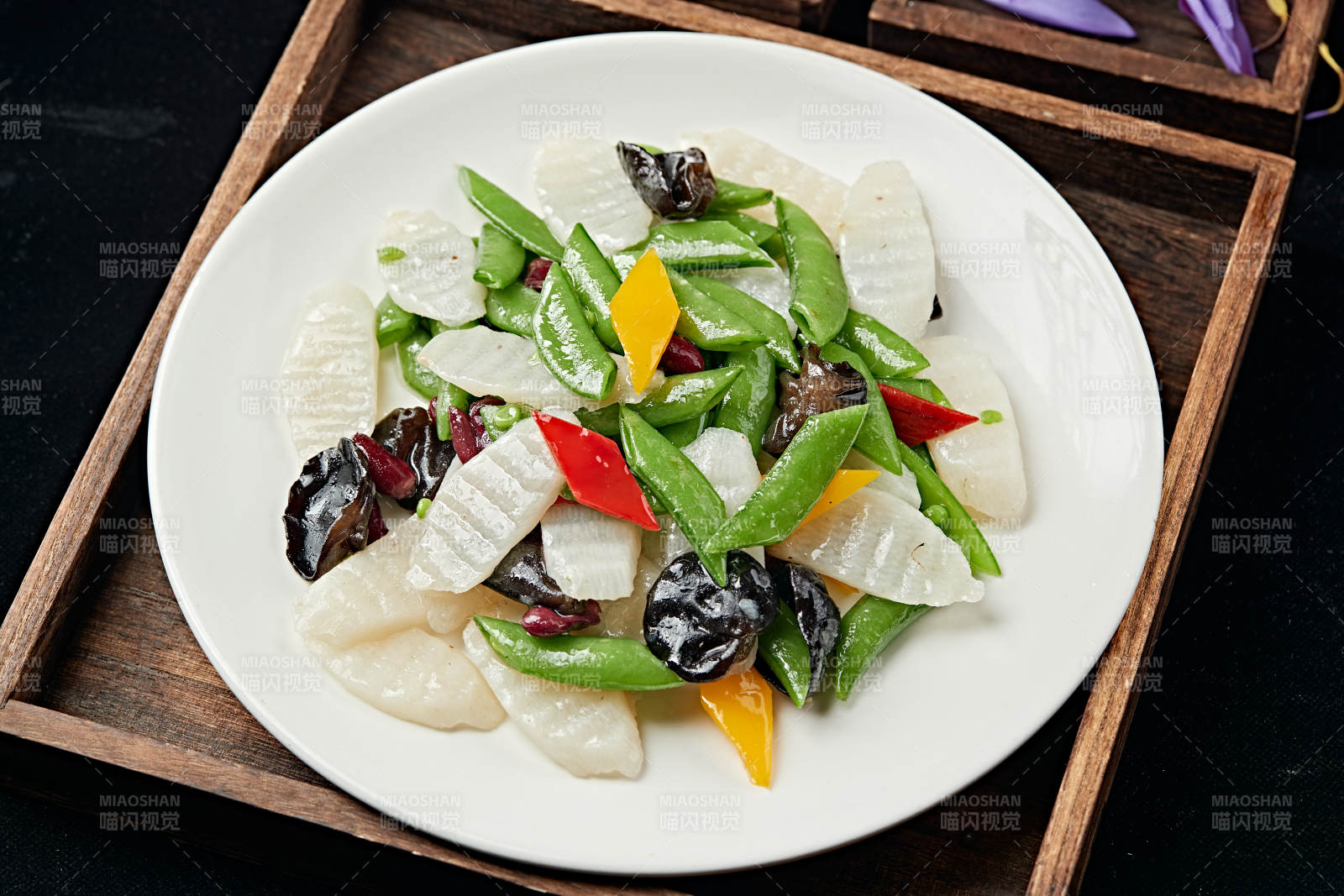 粤菜小炒荷塘月色图片