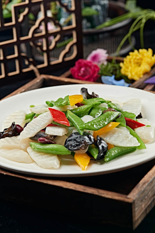 粤菜小炒荷塘月色图片