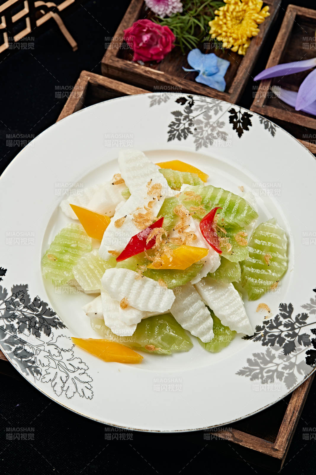 海米粤式素合炒图片