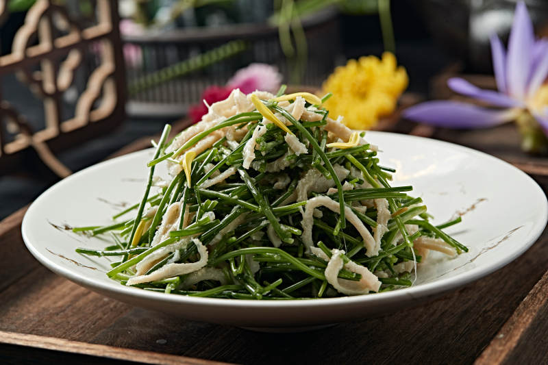 凉拌沙葱羊肚丝图片