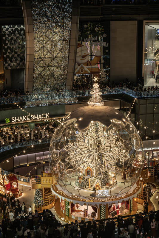 璀璨圣诞球灯饰图片