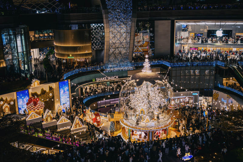 璀璨圣诞夜景图片