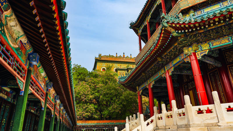 颐和园佛香阁古建筑风光图片