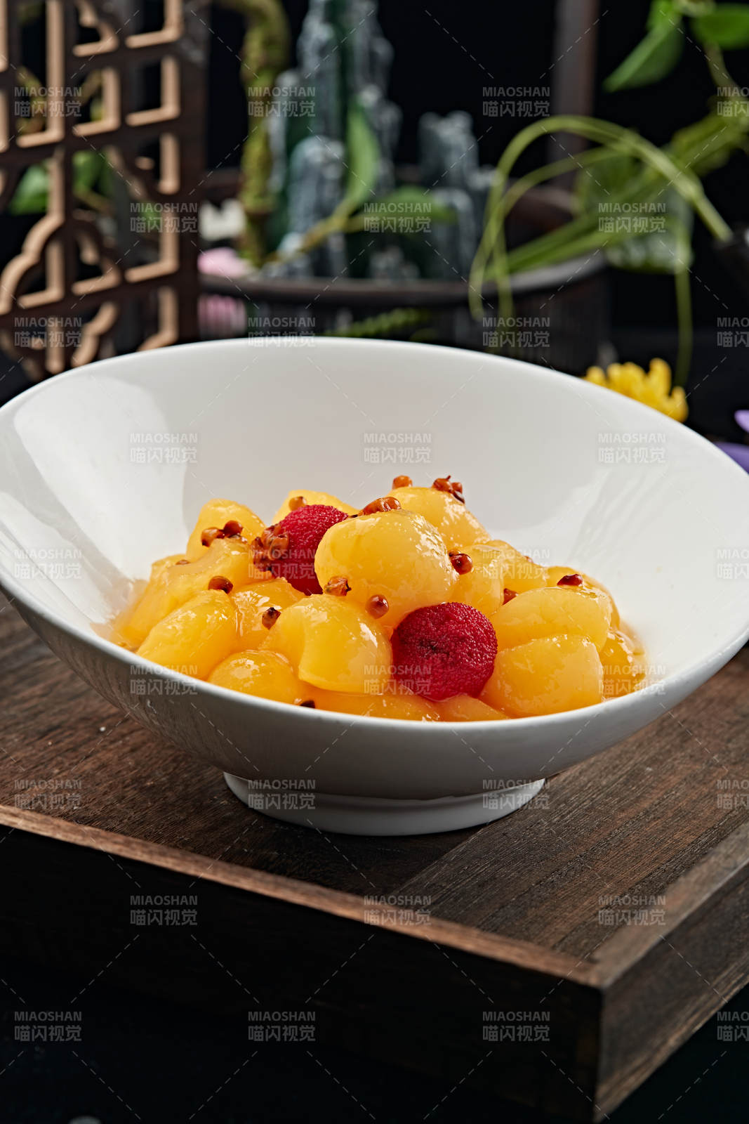 蜂蜜沙棘雪梨杨梅果图片