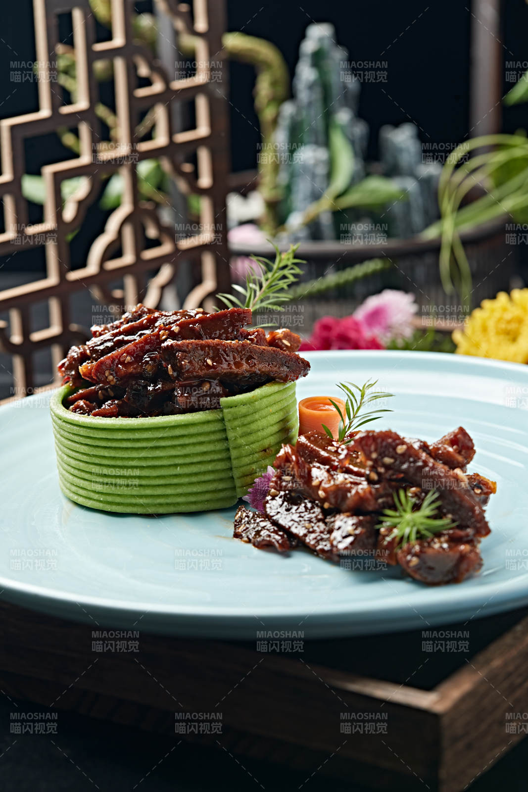 凉拌麻辣风干牛肉图片