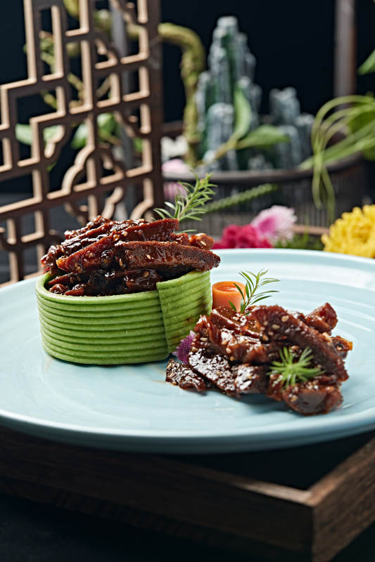 凉拌麻辣风干牛肉图片