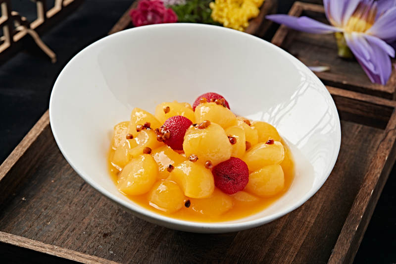 蜂蜜沙棘雪梨杨梅果图片