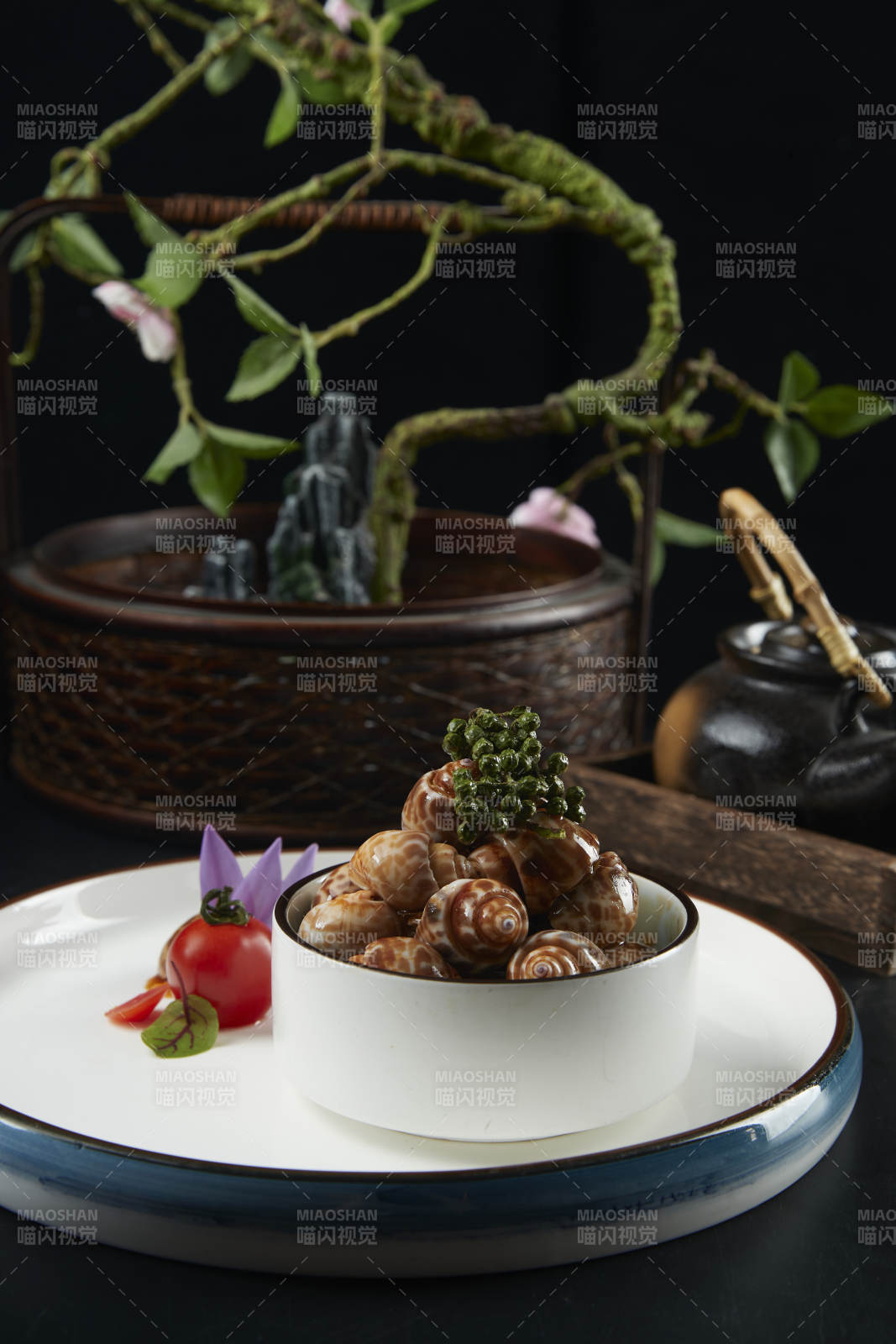 藤椒捞汁小海鲜腌花螺图片