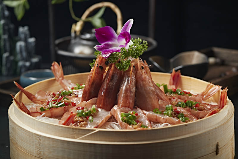 蒜蓉粉丝蒸开背大虾图片