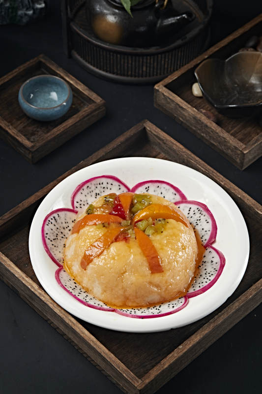 香蒸南瓜水果八宝糯米饭图片