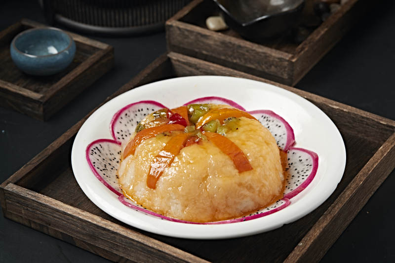 香蒸南瓜水果八宝糯米饭图片