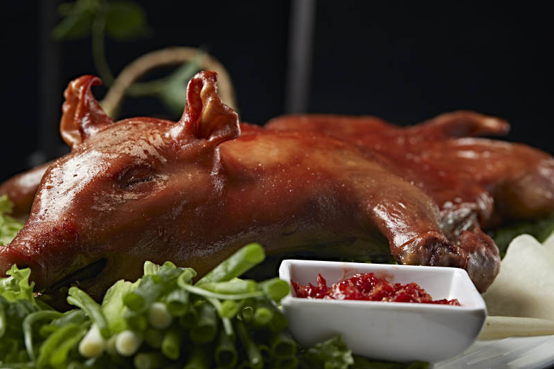 粤式金牌烤乳猪图片