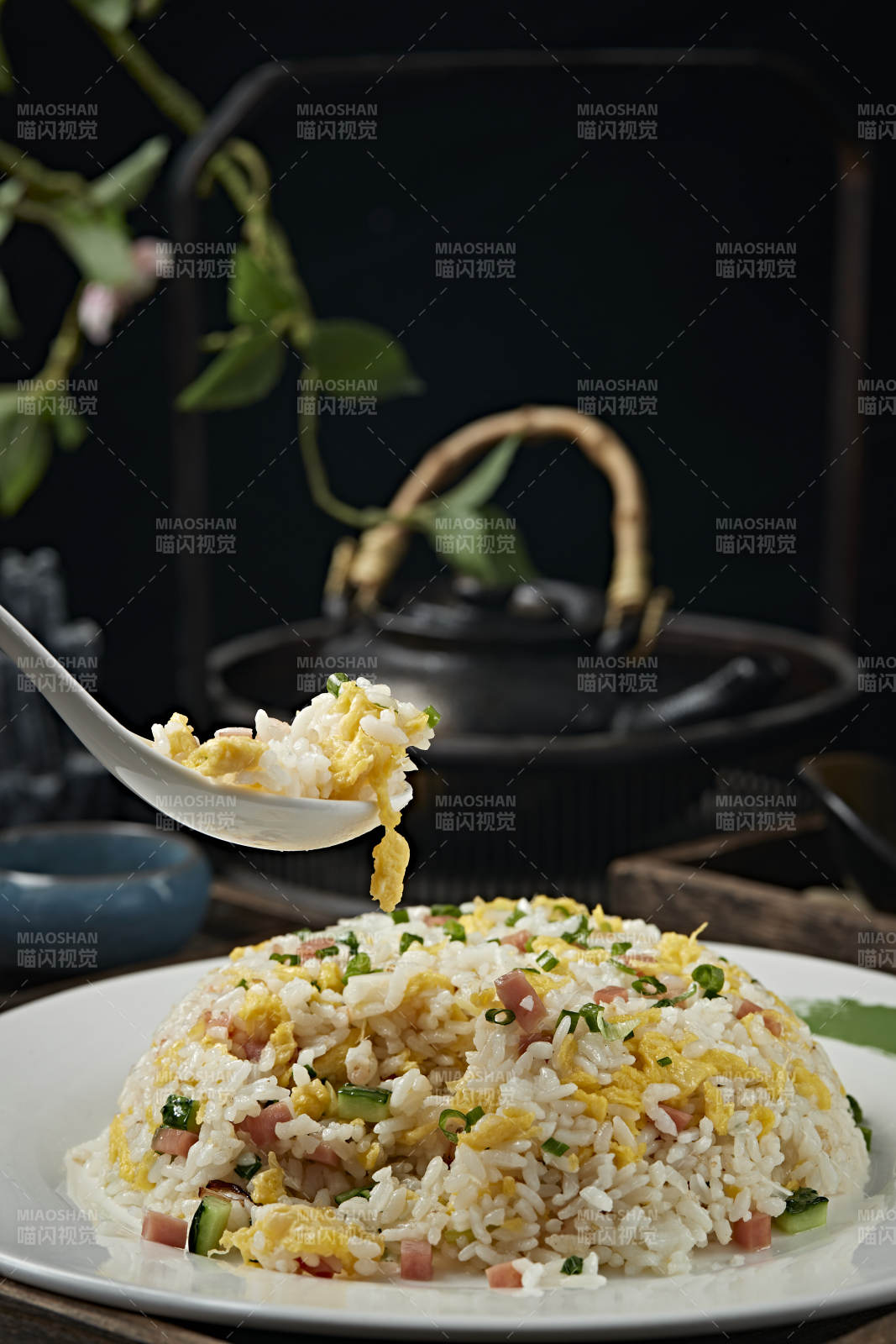 火腿蛋炒饭图片